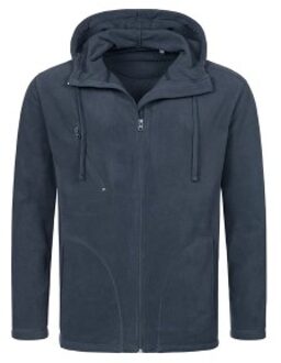 Stedman Hooded Fleece Jacket For Men * Actie * Zwart,Grijs,Blauw - Small,Medium,Large,X-Large,XX-Large