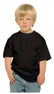 Stedman Set van 2x stuks zwarte kinder t-shirts 100% katoen - Kinderkleding basics, maat: 146-152 (L)