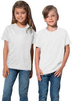 Stedman T-shirt wit - kinderen - 100% katoen - 150 grams - ronde hals