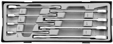 Steek-ratelsleutelset SAE 8 delig T50812