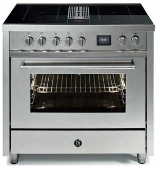 Steel EQ9F-4FIKW inductiefornuis met afzuiging RVS Roestvrijstaal