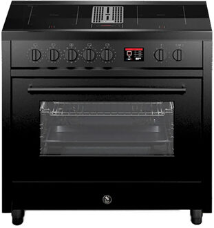 Steel EQ9F-4FIKW NF inductiefornuis met afzuiging Antraciet