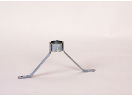 Steelhouder voor steel Ø24mm 14x7cm zilver