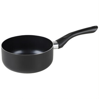 Steelpan - D16 cm - aluminium - zwart - alle warmtebronnen