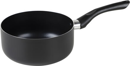 Steelpan - D18 cm - aluminium - zwart - alle warmtebronnen