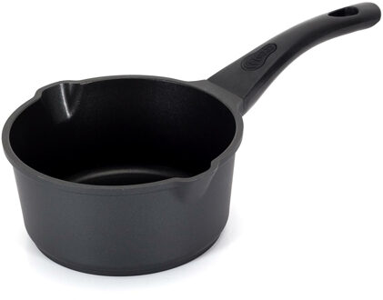 Steelpan/sauspan Cast Iron - Alle warmtebronnen - Zwart - Dia 18 cm - gietijzer - schenktuit