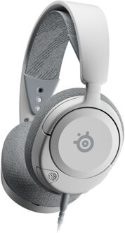 SteelSeries Gaming Headset - STEELSERIES - Arctis Nova 1P Wit - Bedraad - Multiplatform - Wit / Grijs