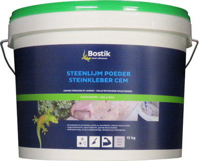 Steenlijm Poeder | Grijs | Emmer 15 kg - 30608621