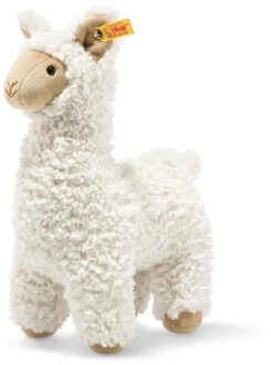 Steiff knuffel Soft Cuddly Friends lama Leandro, crème Multikleur