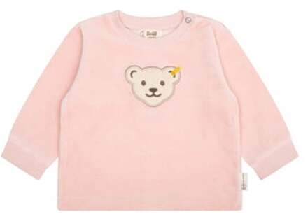 Steiff Sweatshirt GOTS silver roze Roze/lichtroze - 86