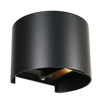 Steinhauer Buitenlamp Curve incl. LED 2 lichts dag nacht sensor zwart