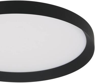 Steinhauer Flady LED plafondlamp, zwart, Ø 50 cm, direct/indirect