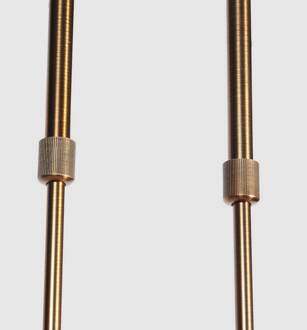 Steinhauer Hanglamp Anthea, 3-lamps, brons, metaal, glas, E27 brons, albast