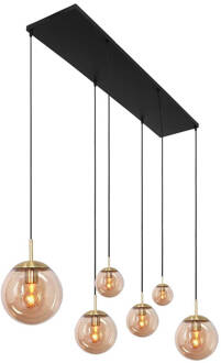 Steinhauer Hanglamp Bollique Messing 6 Lichts 3499ME Goud