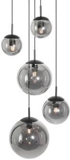 Steinhauer Hanglamp Bollique Zwart 5 Lichts 2730ZW