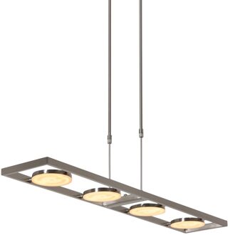 Steinhauer Hanglamp Soleil 4 lichts 2e kans- L 90 cm mat chroom