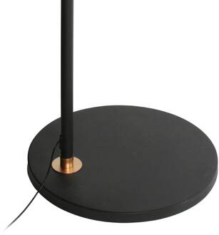 Steinhauer LED-booglamp Ringlux, zwart/goud, metaal, CCT, dimbaar zwart, goud