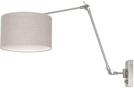 Steinhauer Prestige Chic wandlamp staal en grijs dimmer op het product Zilver