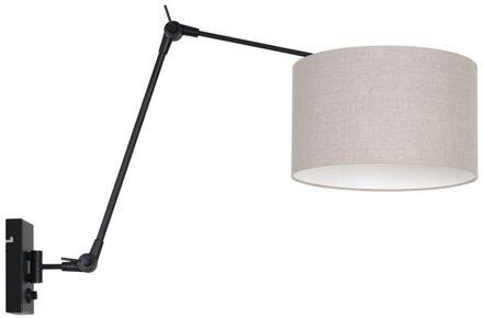 Steinhauer Prestige Chic wandlamp zwart en grijs tot 105 cm diep