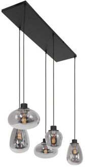 Steinhauer Reflexion hanglamp rookglas zwart