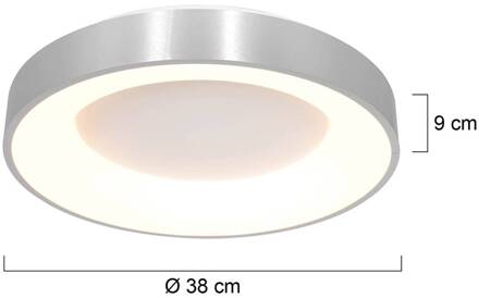 Steinhauer Ringlede LED Plafondlamp Zilver