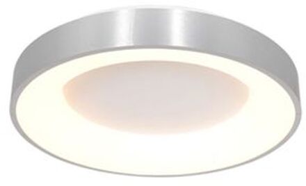 Steinhauer Ringlede plafondlamp zilver ingebouwd LED Ø 30 cm Grijs