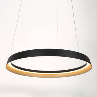 Steinhauer Ringlux hanglamp, 1-lamp, zwart, metaal