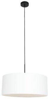 Steinhauer Sparkled Light hanglamp - witte kap Ø50 cm Zwart