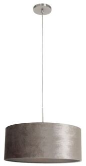 Steinhauer Sparkled Light hanglamp - zilveren velvet kap Ø50 cm