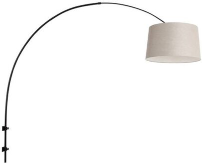 Steinhauer Sparkled Light wandlamp zwart en grijs boog kap ?45 cm