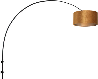 Steinhauer Sparkled Light wandlamp zwart met goud verstelbaar