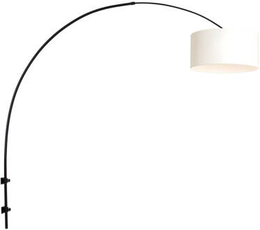 Steinhauer Sparkled Light wandlamp zwart met wit boog kap ?40 cm