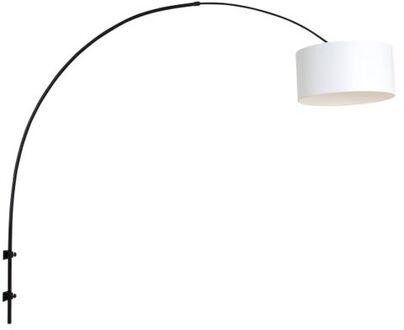 Steinhauer Sparkled Light wandlamp zwart met wit boog kap ?40 cm