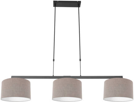 Steinhauer Stang hanglamp - E27 (grote fitting) - zwart Grijs