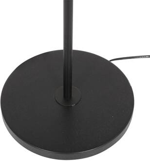 Steinhauer Stang vloerlamp, LED leeslampje, zwart/naturel vlechtwerk zwart, natuurlijk