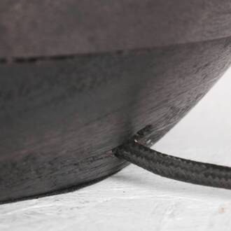 Steinhauer Tafellamp Lyon 3747ZW, vlechtwerk Natur zwart, Natur