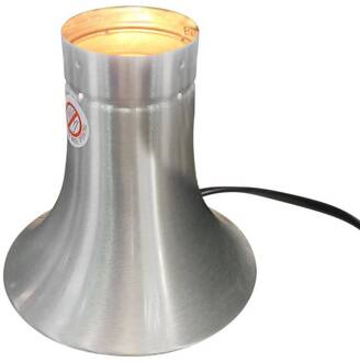 Steinhauer Tafellamp Volcan 4188, staal, glitter effect, E14 staal, helder