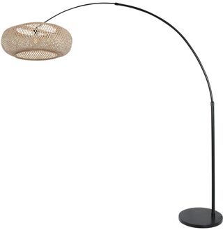 Steinhauer Vloerlamp Sparkled light bamboe beige zwart