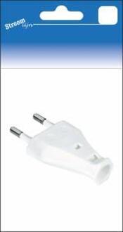 Stekker zwakstroom wit