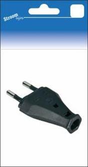 Stekker zwakstroom zwart