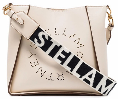 Stella Logo crossbodytas van ecoleer Gebroken wit - 1 maat