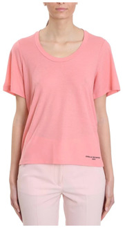Stella McCartney 2001 Logo T-Shirt, Roze Korte Mouw, 100% Katoen Stella McCartney , Pink , Dames - S,Xs