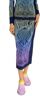 Stella McCartney bedrukte rok Blauw - EU 38 / IT 42