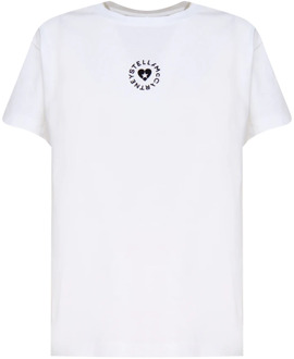 Stella McCartney Biologisch Katoenen Witte T-shirts en Polos Stella McCartney , White , Dames - L,M,S,Xs