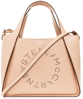 Stella McCartney Blush Pink Logo Shopper Tas Stella McCartney , Pink , Dames - ONE Size