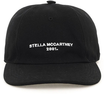 Stella McCartney Contrasterende Logo Baseball Cap Stella McCartney , Black , Dames - 59 Cm,57 Cm,58 CM