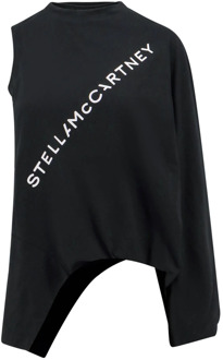 Stella McCartney Katoenen Top met Logo Print Stella McCartney , Black , Dames - M,S,Xs