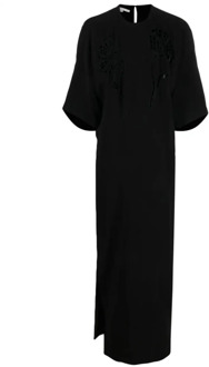 Stella McCartney Lange jurk met `Broderie Anglais` Stella McCartney , Black , Dames - M,S