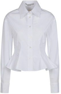 Stella McCartney Peplum Shirts Stella McCartney , White , Dames - Xs,2Xs