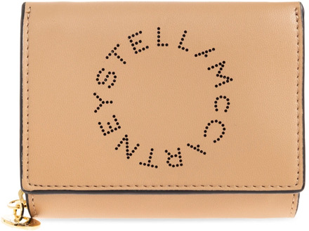 Stella McCartney Portemonnee met logo Stella McCartney , Brown , Dames - ONE Size